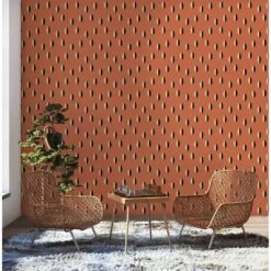 Split Wallpaper -France and Son Store Split RedClay 1