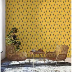 Split Wallpaper -France and Son Store Split Saffron 1
