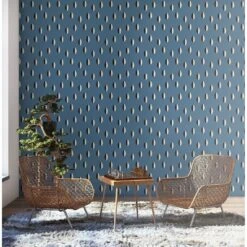 Split Wallpaper -France and Son Store Split SlateBlue 1