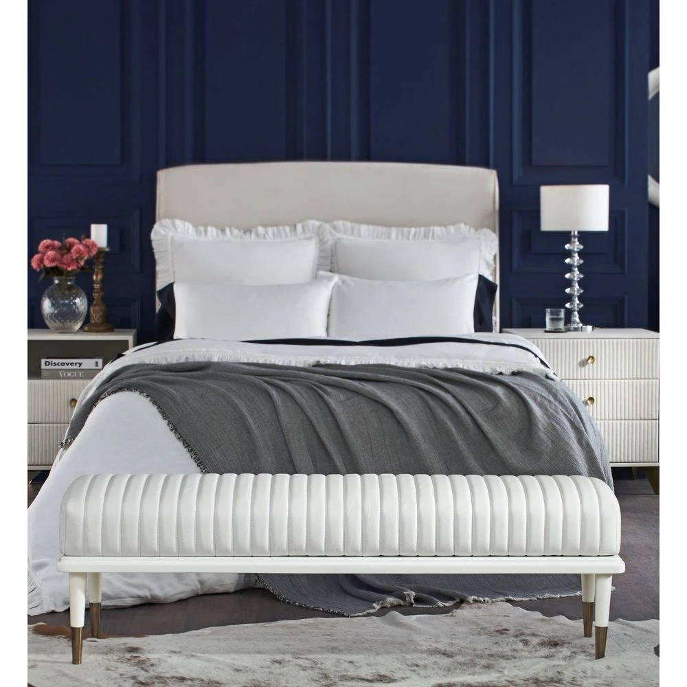 Stanford End-Of-Day Bench - White 5 Stanford End-Of-Day Bench - White - Image 3