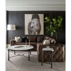 Spencer London Round Metal Cocktail Table 10 Spencer London Round Metal Cocktail Table -France and Son Store TA51288 Lifestyle 1