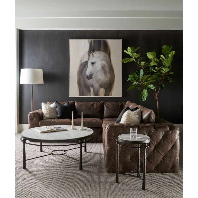 Spencer London Round Metal Cocktail Table 6 Spencer London Round Metal Cocktail Table - Image 4