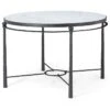 Spencer London Round Metal Center Table -France and Son Store TA55010 main 1
