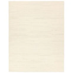 Ember Handmade Solid Ivory Area Rug (6'X9' Rectangle)