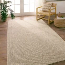 Skandi Handmade Striped Gray/ Tan Runner Rug (3'X8') -France and Son Store TPO03 4 44f70d65 f05c 4db2 9e50 d02fb4865847