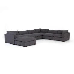 Coral 6-Piece Sectional With Ottoman - Bennett Charcoal 7 Coral 6-Piece Sectional With Ottoman - Bennett Charcoal -France and Son Store UATR S08 008 PRM 1 b2d6598d c14b 4adf 9eda 593cdb40423e