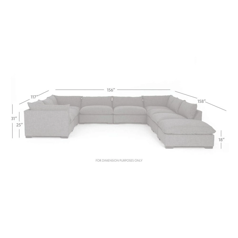 Coral 8-Piece Sectional With Ottoman - Bennett Moon 4 Coral 8-Piece Sectional With Ottoman - Bennett Moon - Image 2