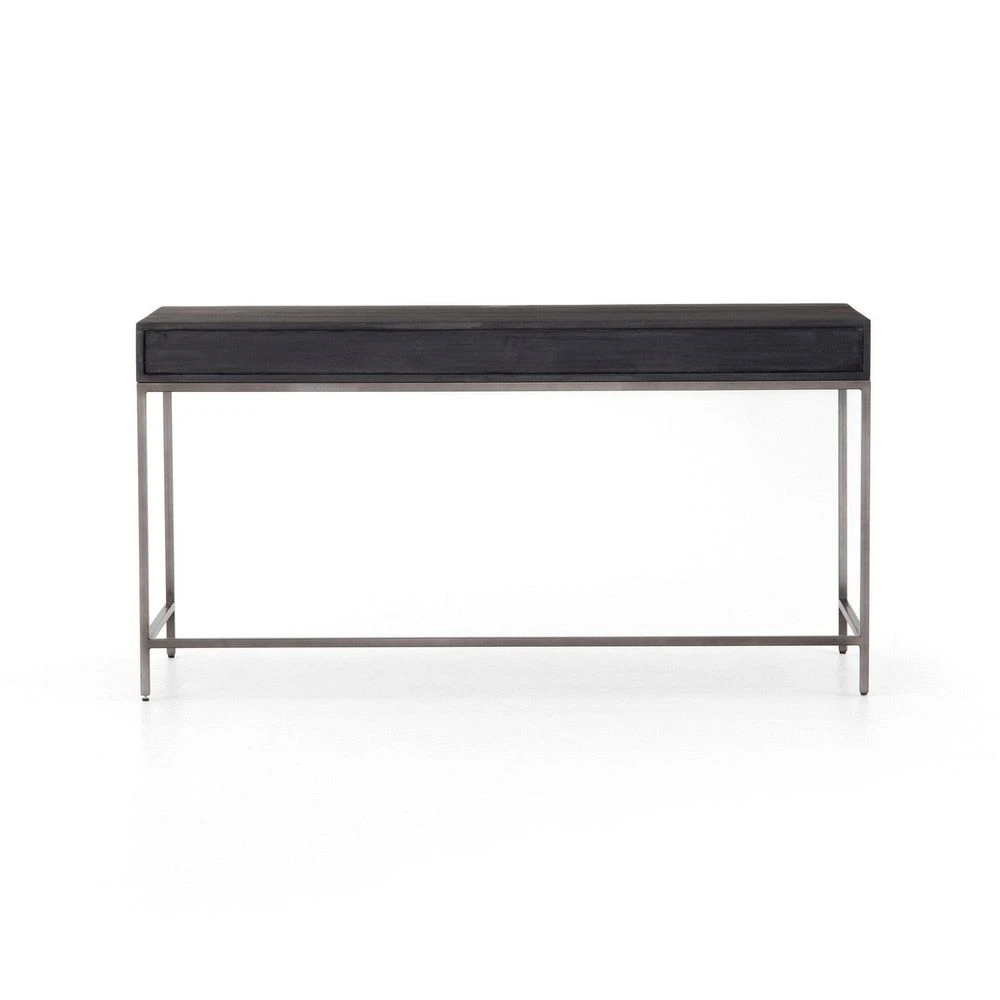 Troy Modular Writing Desk - Black Wash Poplar 7 Troy Modular Writing Desk - Black Wash Poplar - Image 5