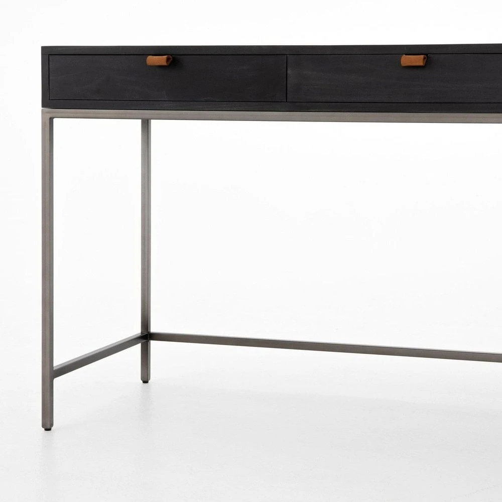 Troy Modular Writing Desk - Black Wash Poplar 14 Troy Modular Writing Desk - Black Wash Poplar - Image 12