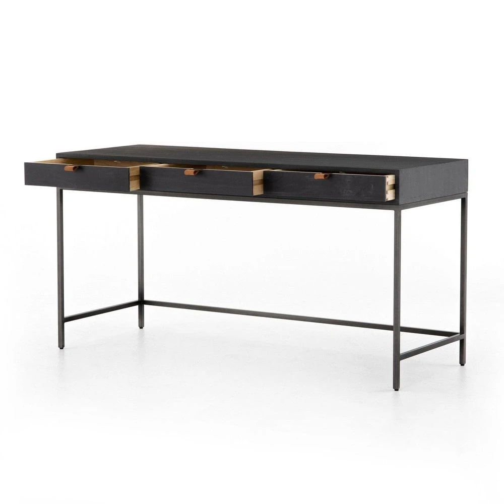 Troy Modular Writing Desk - Black Wash Poplar 10 Troy Modular Writing Desk - Black Wash Poplar - Image 8