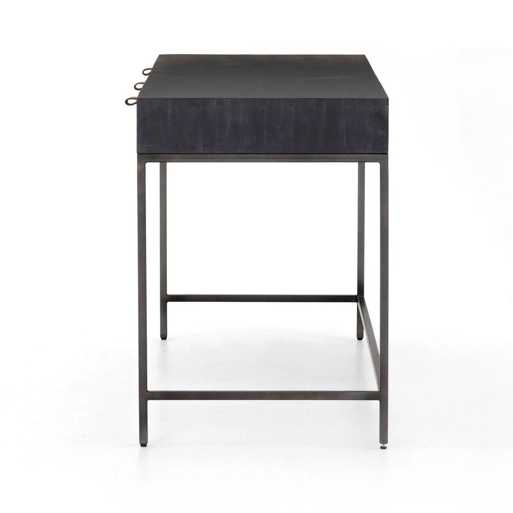 Troy Modular Writing Desk - Black Wash Poplar 5 Troy Modular Writing Desk - Black Wash Poplar - Image 3