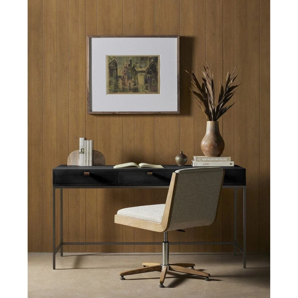 Troy Modular Writing Desk - Black Wash Poplar 16 Troy Modular Writing Desk - Black Wash Poplar - Image 14