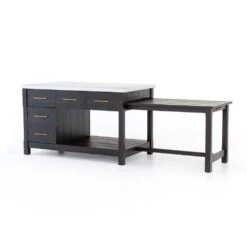 Maxwell Kitchen Island - Black Acacia 37 Maxwell Kitchen Island - Black Acacia -France and Son Store VPTN 040C PRM 2