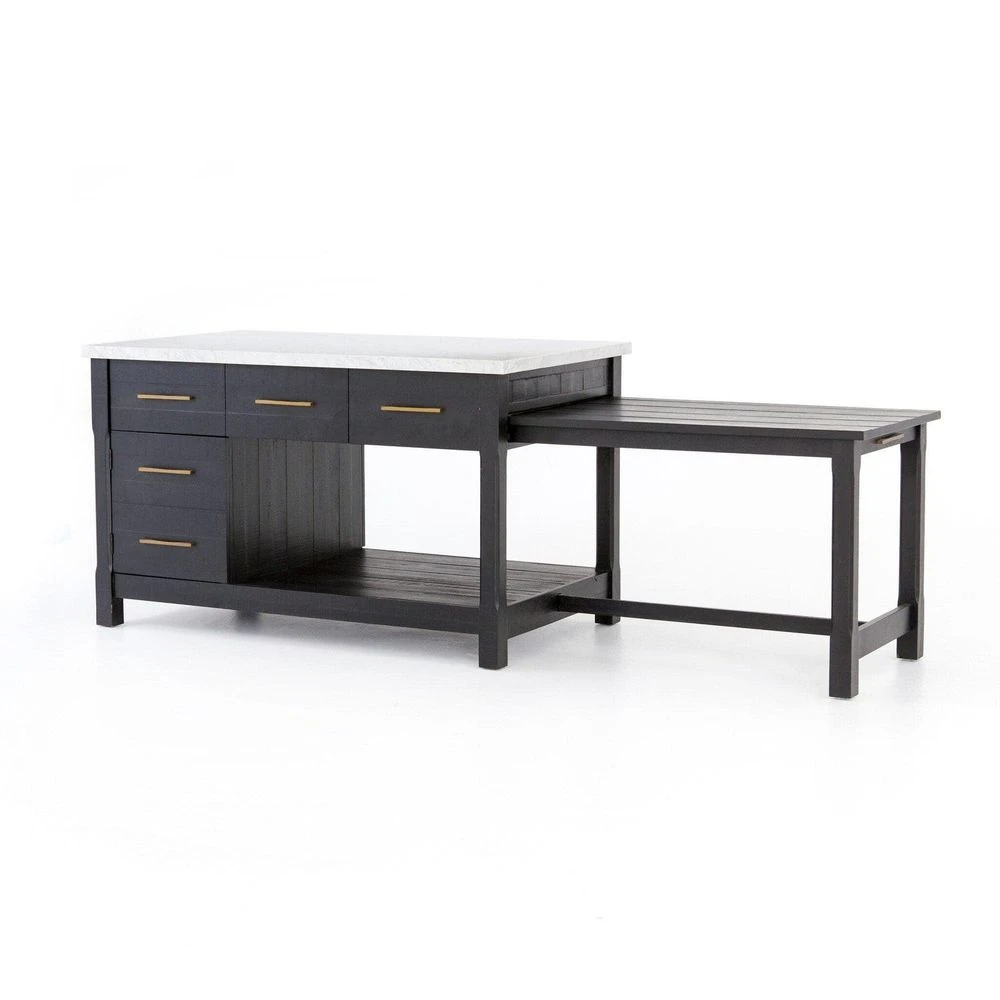 Maxwell Kitchen Island - Black Acacia 19 Maxwell Kitchen Island - Black Acacia - Image 17