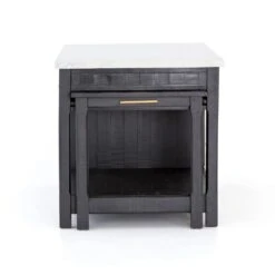 Maxwell Kitchen Island - Black Acacia 23 Maxwell Kitchen Island - Black Acacia -France and Son Store VPTN 040C SID 1