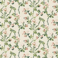 Rose Thorns Wallpaper -France and Son Store WC411 IG RosesThorns IvoryGarden