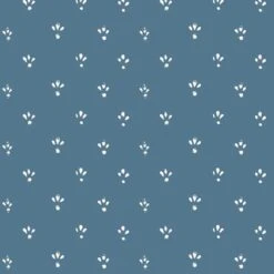 Fleur Wallpaper -France and Son Store WC413 BS Fleur BlueSalt