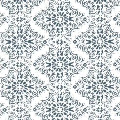 Timbre Damask Wallpaper 14 Timbre Damask Wallpaper -France and Son Store WC414 BL TimbreDamask StoneBlue