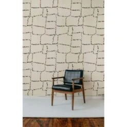 Tulum Ruins Wallpaper -France and Son Store WCFM11 WH TulumRuins OffWhiteLinen MockUp