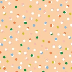 Sprinkles Wallpaper -France and Son Store WCPK102 PE Sprinkles Peach