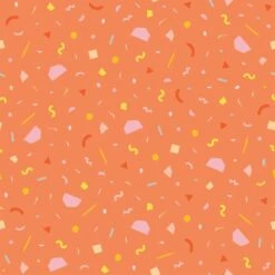 Confetti Wallpaper -France and Son Store WCPK103 OR Confetti Orange