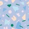 Shapes Wallpaper -France and Son Store WCPK106 BL Shapes Blue