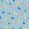 Macaroni Wallpaper -France and Son Store WCPK109 BL Macaroni Blue