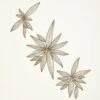 S/3 Leaf Wall Decor-Natural Iron -France and Son Store WDS9089