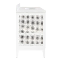 Wynn Bath Vanity In Matte White -France and Son Store WYNN WH SIDE 33606.1727900036