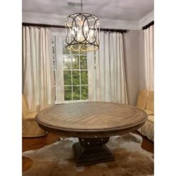 Monaco 72In Round Urn Dining Table - Natural - Wood - Round -France and Son Store WhatsAppImage2022 11 02at18.46.30 2