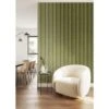 Botanic Stripe Wallpaper -France and Son Store WhiteChair BotanicStripe Olive
