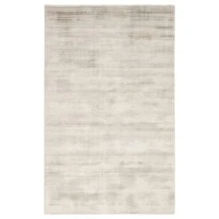 Yamir Handmade Solid Silver Area Rug (9'X12')