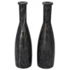 Noir Moris Decorative Candle Holder, Set Of 2, Black -France and Son Store YT0717 12BL lg