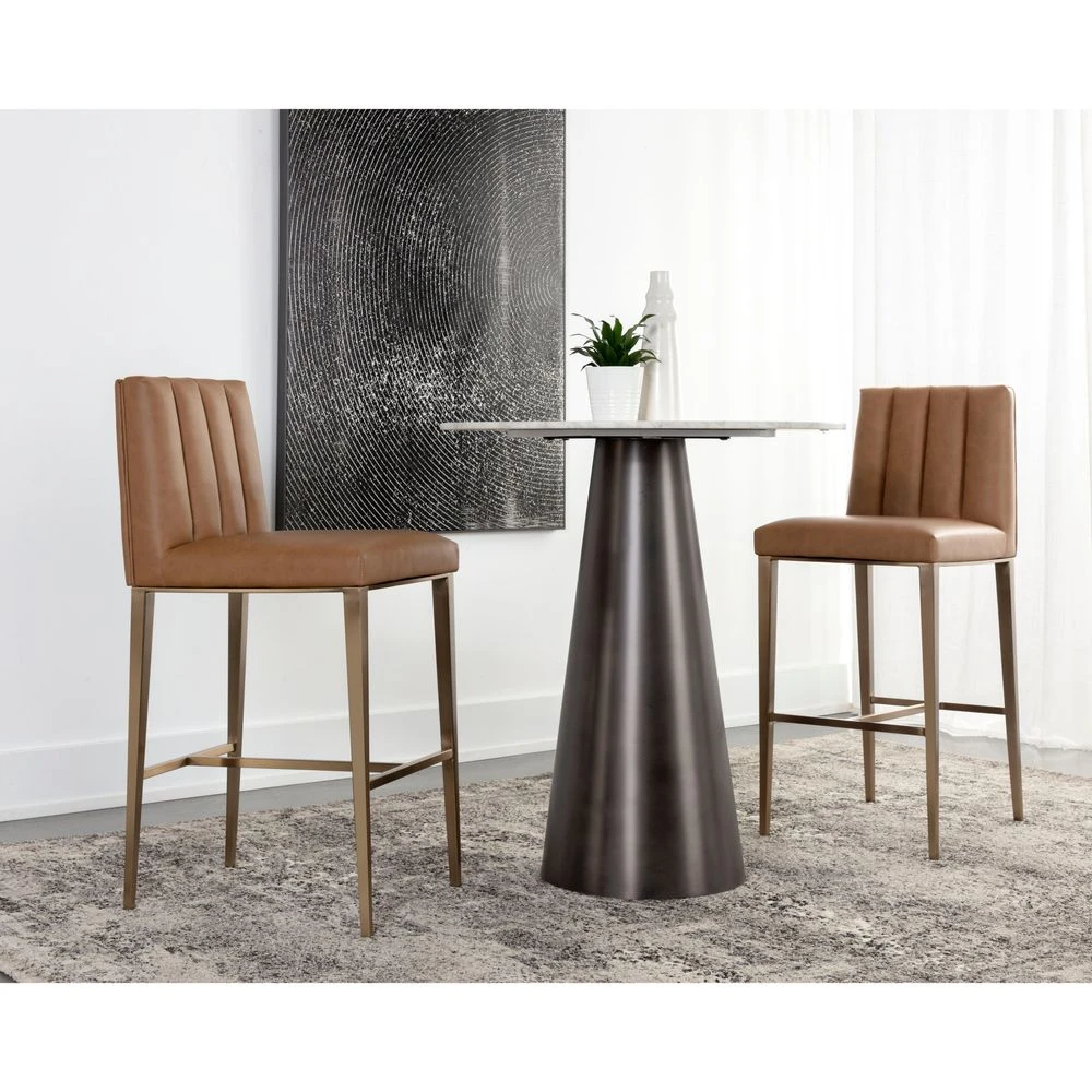 Wilbur Barstool - Milliken Cognac 4 Wilbur Barstool - Milliken Cognac - Image 2