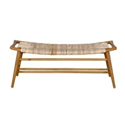 Noir Stockholm Bench - Woven -France and Son Store ae 225t 3 lg