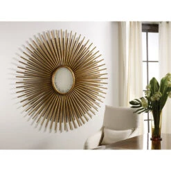 Oval Florentine Mirror - Gold