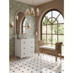 Newport Scalloped Bench In Rattan Natural W/ Arctic White Performance Fabric -France and Son Store bathroom render revision 570726 v02 5 c579a103 63da 403f 80c9 a1268cc10298