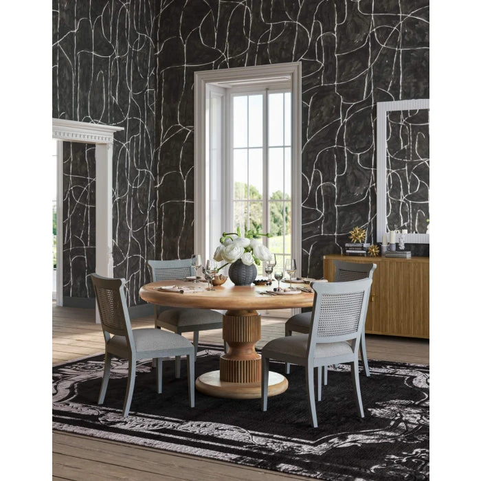 Bilbao Round Dining Table 60" In Fruitwood 5 Bilbao Round Dining Table 60" In Fruitwood - Image 3