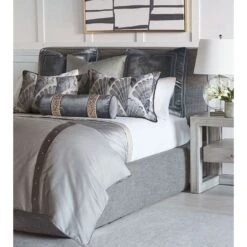 Nereida Embroidered Trim Bolster -France and Son Store bol 444 5b