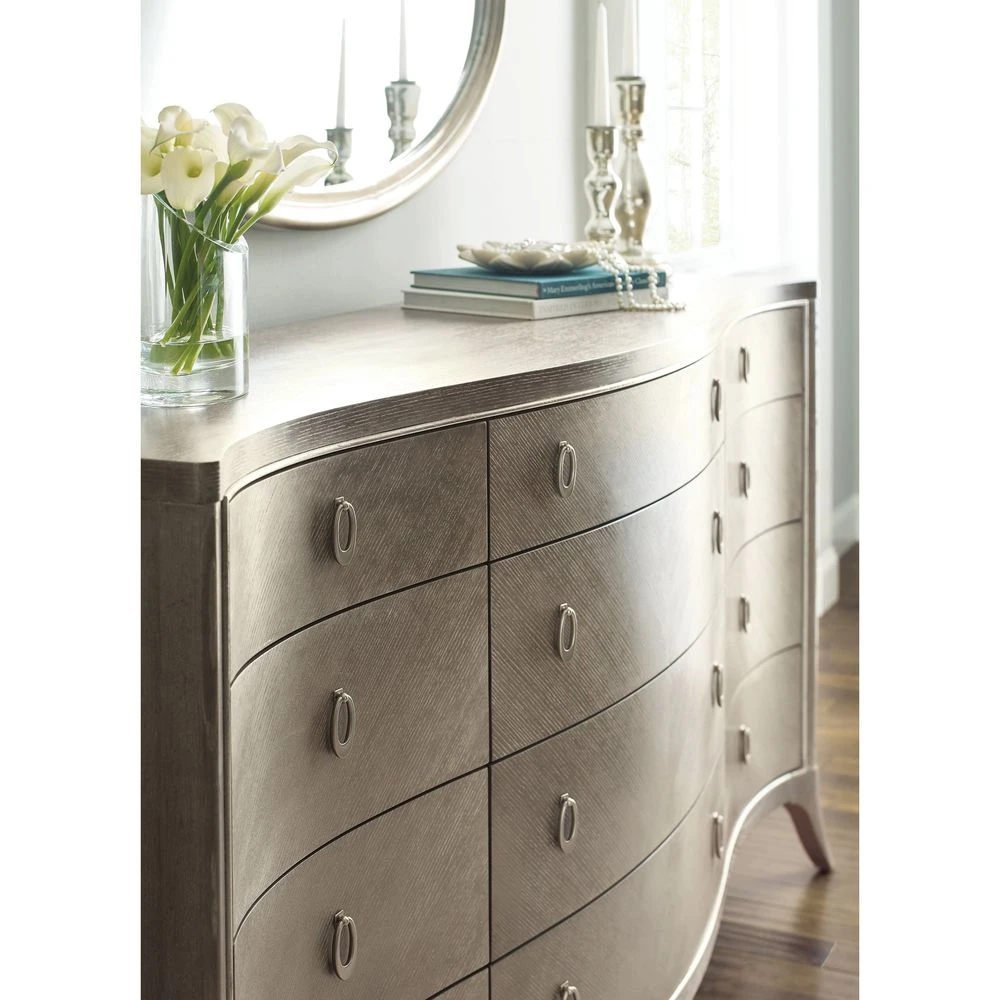 Deluxe Double Dresser - Natural, Silver 6 Deluxe Double Dresser - Natural, Silver - Image 4