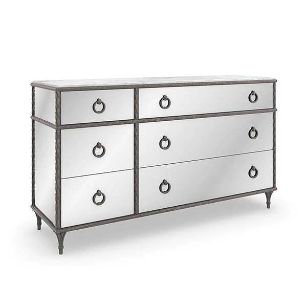 Deluxe Double Dresser - Grey, Green, White 3 Deluxe Double Dresser - Grey, Green, White