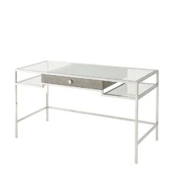 Tintagel Desk (Blue Mottled Eggshell)