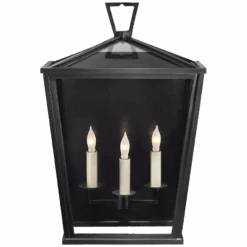 Larissa Medium 3/4 Lantern - Bronze