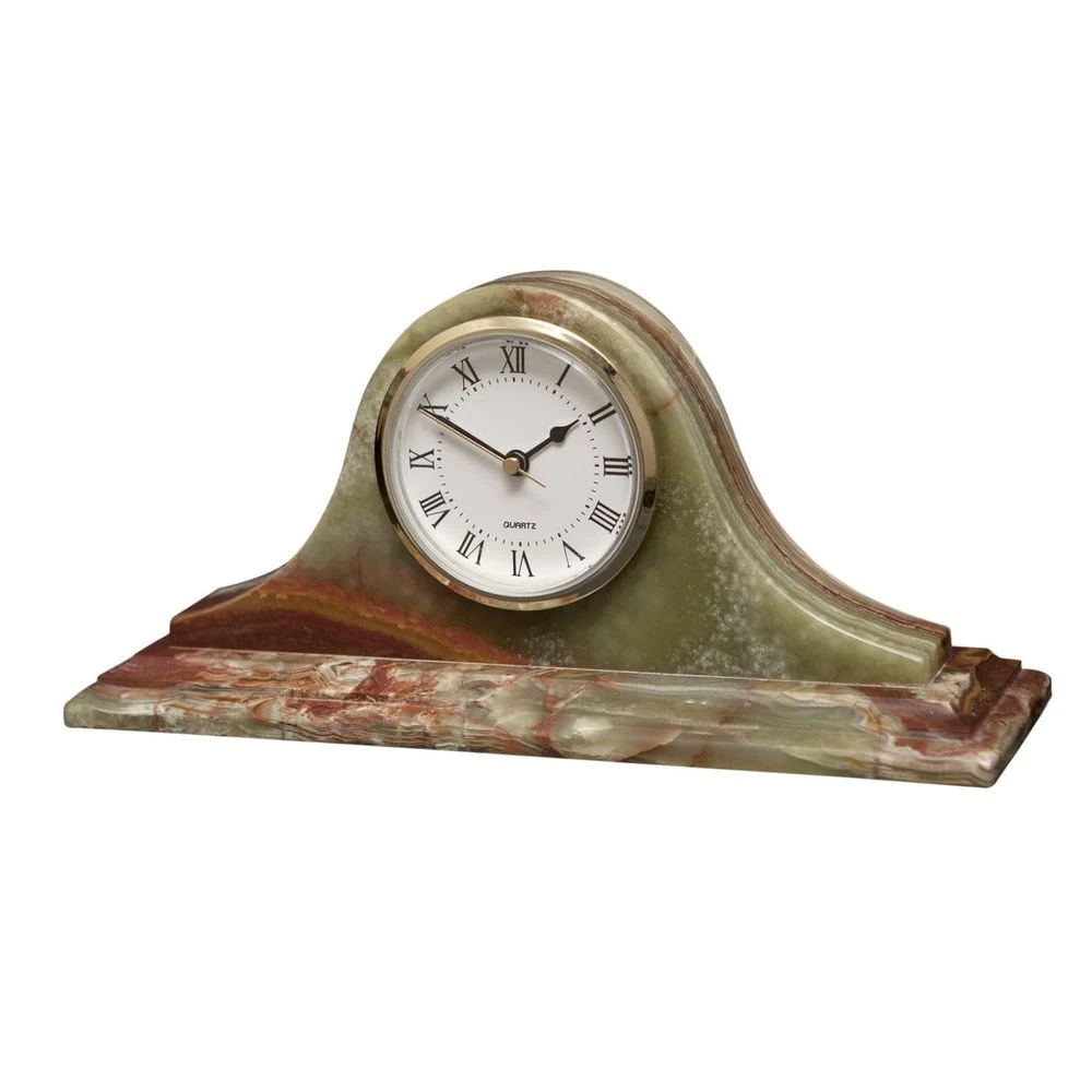Saturn Collection Whirl Green Onyx Mantle Clock 3 Saturn Collection Whirl Green Onyx Mantle Clock