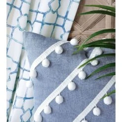 Jolly Diagonal Trim Decorative Pillow -France and Son Store ctw 06 4b