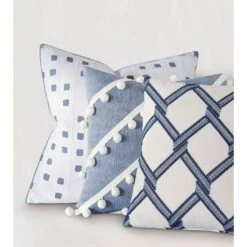 Jolly Diagonal Trim Decorative Pillow -France and Son Store ctw 06 7b