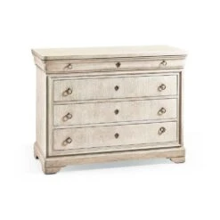 Entropy Louis Phillipe Drawer Chest - 46" - Bleached Walnut