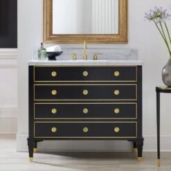 Ebonized Classical Vanity