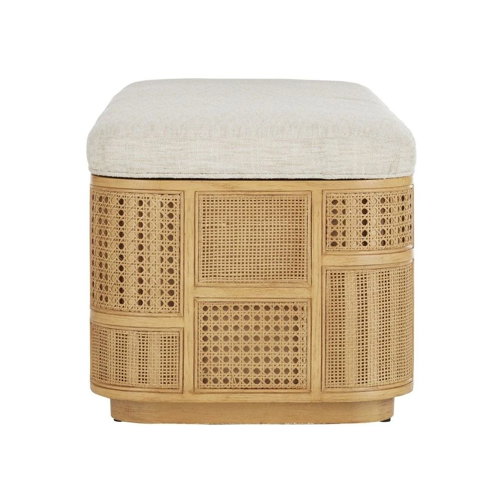 Anisa Sea Sand Storage Bench, Dunmeyer Parchment 7 Anisa Sea Sand Storage Bench, Dunmeyer Parchment - Image 5