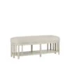 Norene Gray Bench, Demetria Parchment -France and Son Store f8f0cba65d0d9f3618b61b5545dab2bac2ba47ed